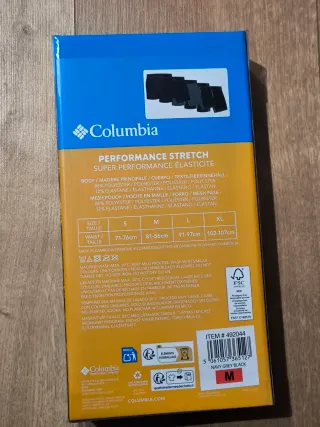 5 Calzoncillos Columbia Performance Stretch M