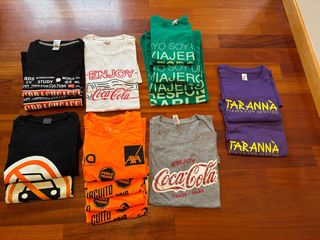 lote 16 camisetas de propagada.