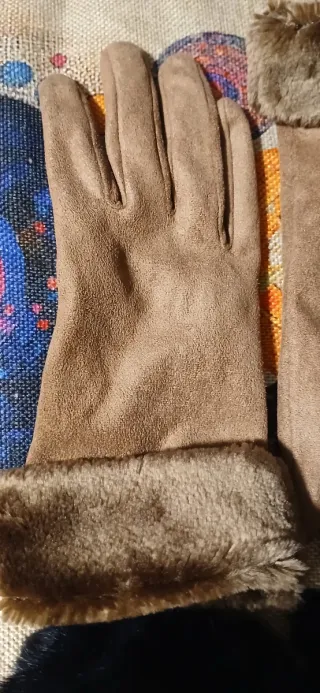 Coppia guanti donna foderati