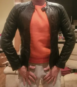 Chaqueta de piel sintética