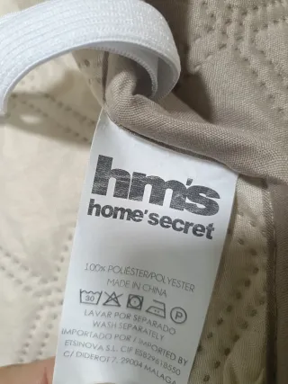 Funda para sofá beige/blanco