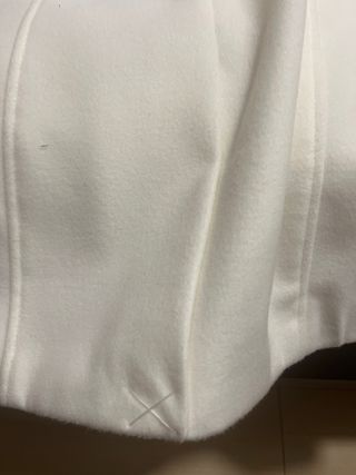 Cappotto panna doppio petto con cintura