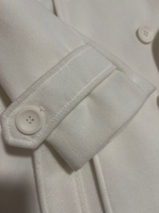 Cappotto panna doppio petto con cintura