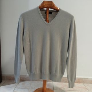 Jersey Zara Gris Cuello V