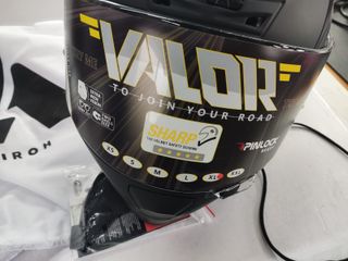 Airoh Valor Casco, Unisex, Color Black Matt, XL