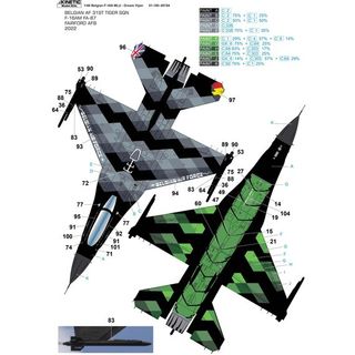 Maqueta F-16A MLU 1/48 Belgian Air Force