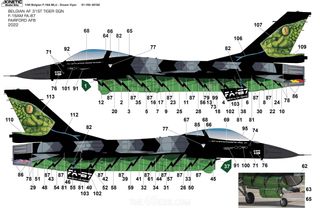 Maqueta F-16A MLU 1/48 Belgian Air Force