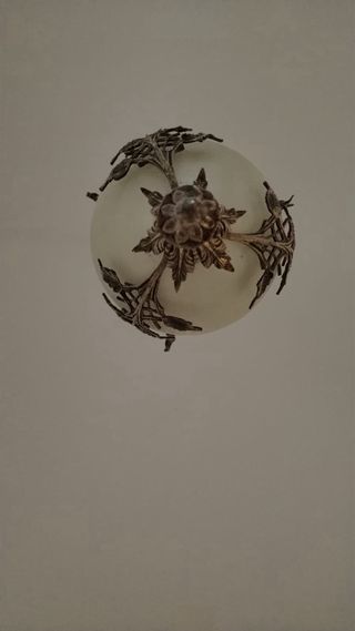 Lampadario ferro e vetro