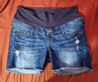 Pantalón corto premamá vaquero