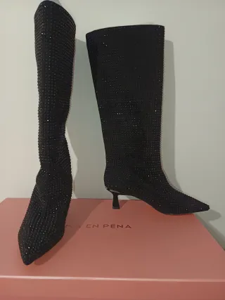 Botas Alma en Pena Brillantes Talla 38 Nuevas