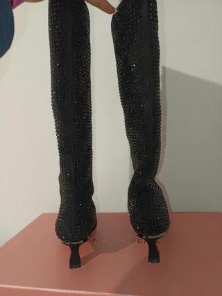 Botas Alma en Pena Brillantes Talla 38 Nuevas