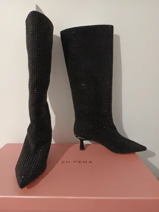 Botas Alma en Pena Brillantes Talla 38 Nuevas