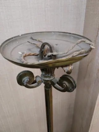 Lámpara de techo bronce,antigua