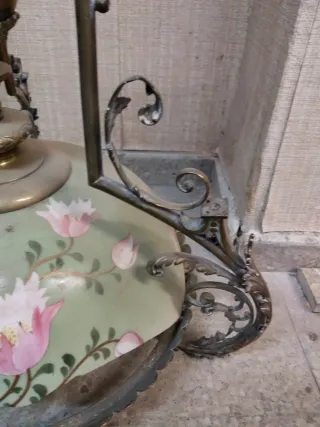 Lámpara de techo bronce,antigua