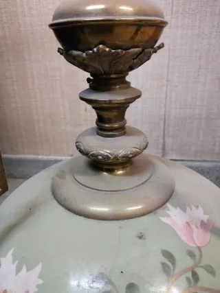 Lámpara de techo bronce,antigua