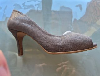 Zapatos de tacón fiesta plateados talla 39/40
