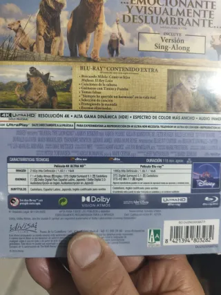 Mufasa 4K UHD + Blu-ray Steelbook Nuevo