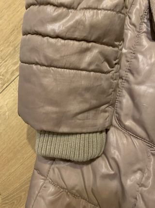 Abrigo acolchado mujer talla XS beige
