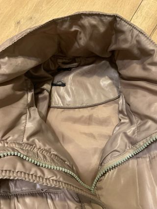 Abrigo acolchado mujer talla XS beige