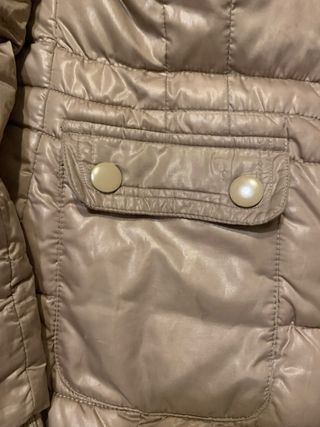 Abrigo acolchado mujer talla XS beige