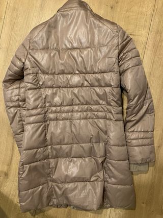 Abrigo acolchado mujer talla XS beige