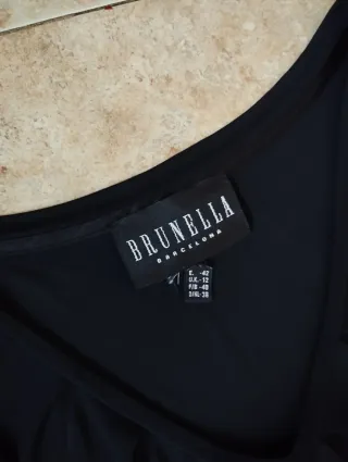 Vestido Brunella Negro y Blanco Talla 42