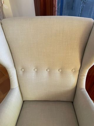 Poltrona relax beige in tessuto Ikea