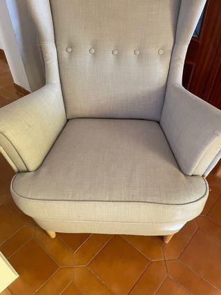 Poltrona relax beige in tessuto Ikea