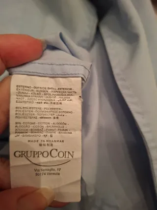 Camicia OVS celeste slim fit manica lunga