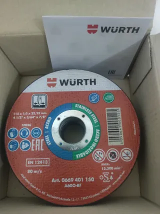 Discos corte 115 WURTH