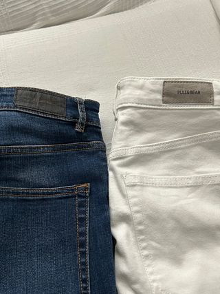 2 Pantalones vaqueros mujer talla 38 poco uso