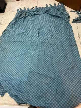 Tenda Pannello Unico Shabby Chic Blu/Teal