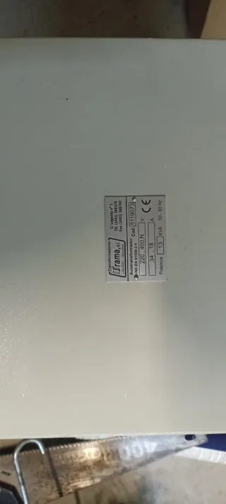 Autotransformador Frama 220/400V 13KVA