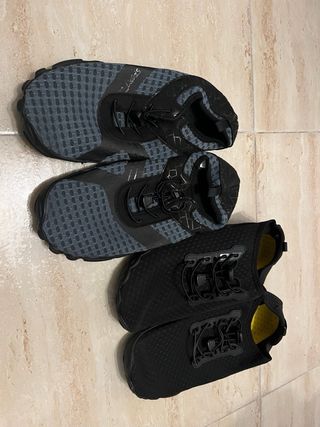 Zapatillas Barefoot Negras y Grises