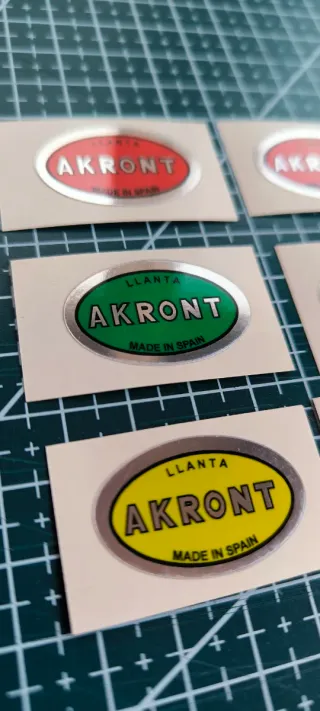 Pegatinas AKRONT para llanta moto / bicicleta