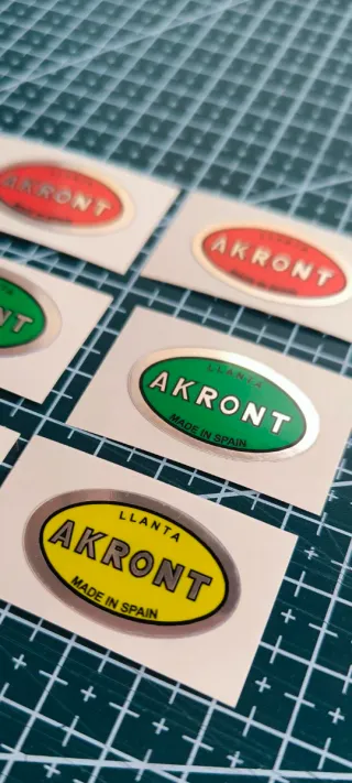 Pegatinas AKRONT para llanta moto / bicicleta
