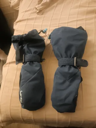 Manoplas niño azul 10 años. Esqui ski