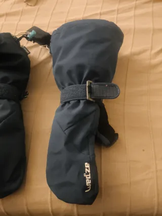 Manoplas niño azul 10 años. Esqui ski