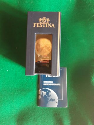 Reloj Festina esfera rosa y dorada