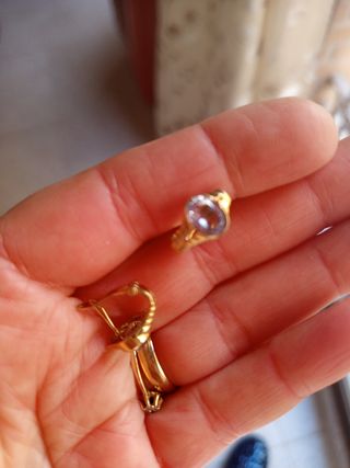 Pendientes Oro 18k Aguamarina, nada negociable