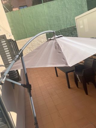 Sombrilla Jardín Inclinable con Manivela