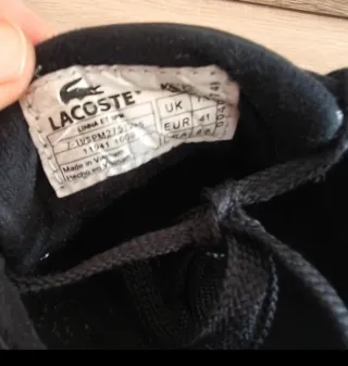 Zapatillas Lacoste hombre negras