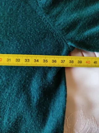 Jersey de cachemir verde talla S