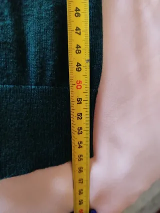 Jersey de cachemir verde talla S