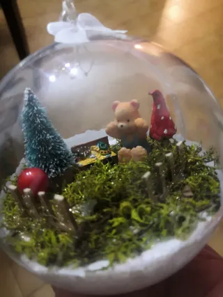 Decorazione Natalizia con miniature fatte a mano