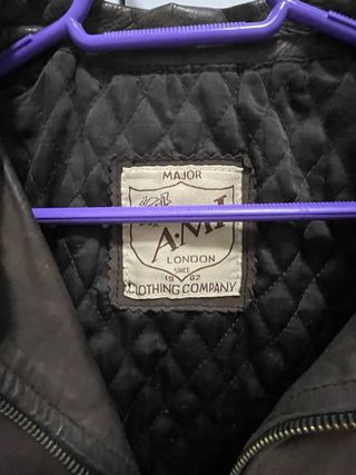 Cazadora Piel Vintage AMI Hombre Talla M