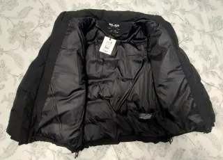 Cazadora Pull and Bear Negra Talla S