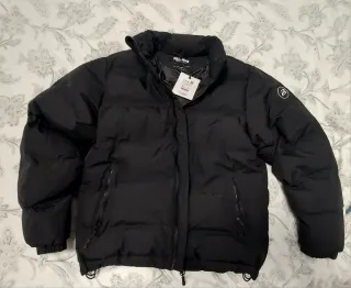 Cazadora Pull and Bear Negra Talla S