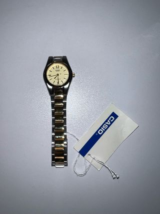 Reloj Casio LTP-1280 Mujer Cuarzo Dorado/Plateado