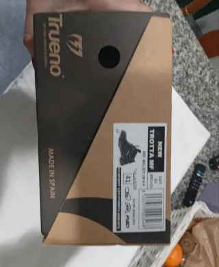 Botas de seguridad Trueno negras y naranjas